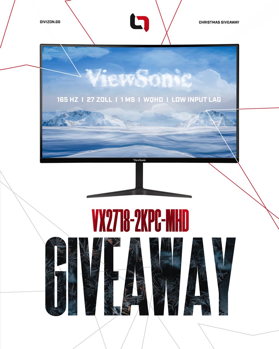 DIVIZONgg's tweet image. As a huge christmas gift, we partnered up once again with our friends from @ViewsonicD to give you a chance of winning this beautiful gaming monitor! 🔥

It is gonna take competitive gaming to the next level for you, so take your chance! 👇

➡ bit.ly/3hUskpp

#LETSGODIV