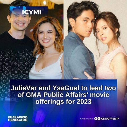 for__keeps's tweet photo. ICYMI: Kapuso leading tandems, JulieVer (Julie Anne San Jose, Rayver Cruz) and YsaGuel (Ysabel Ortega, Miguel Tanfelix)
to top-bill GMA Public Affairs’ debut film offerings for 2023.

Abangan ang #CheatingGame at #TheFirefly sa susunod na taon. Ano'ng inaabangan mo rito, Kapuso? https://t.co/8ReZ6lFciy