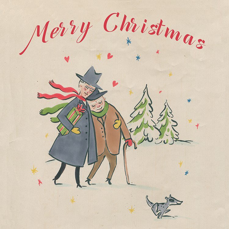 FelixdEon's tweet photo. A gay couple celebrate their golden years in mid-century Christmas style! https://t.co/Sg9iDfyd86