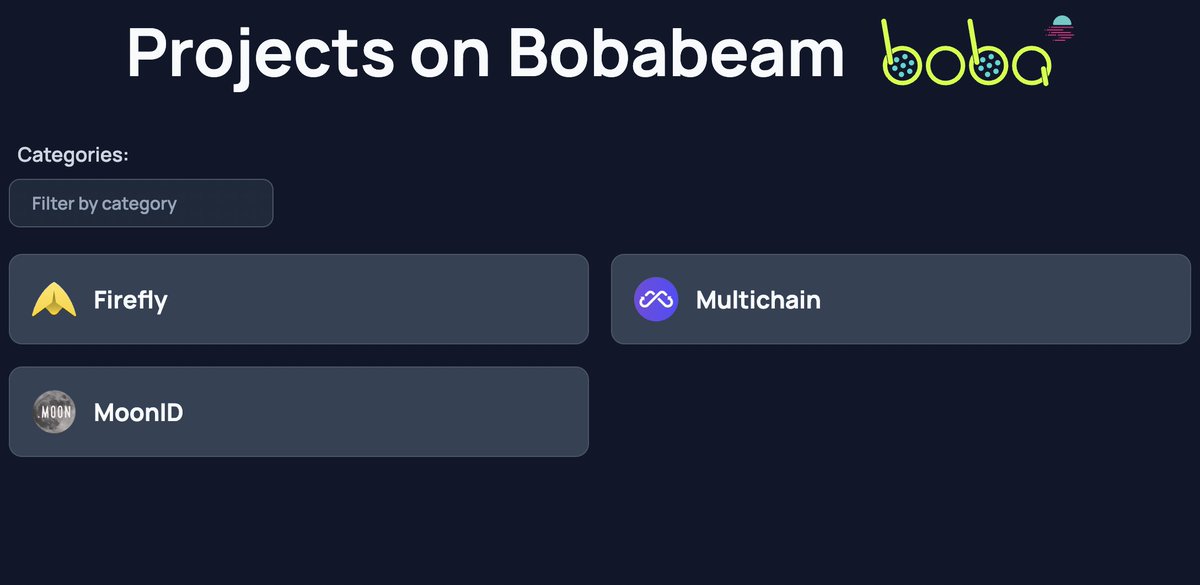 layer2planet's tweet photo. Bobabeam is an Optimistic Rollup built on Moonbeam Network.

It aims to leverage the EVM capabilities of Moonbeam Network and combine it with a low-cost, fast and secure network.

@moonweb3id, @MultichainOrg, and @fireflyprotocol already building on it. https://t.co/gcoVUN3LaA