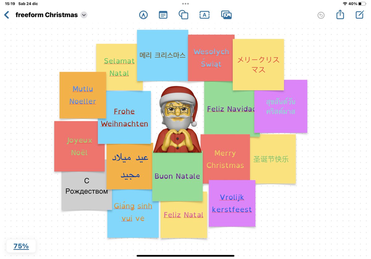 ASuizzo's tweet photo. My Freeform wishes for a Merry Christmas โฆ@AppleEDUโฉ #Christmas #EveryoneCanCreate #ADE2017 https://t.co/m5innrJjGU