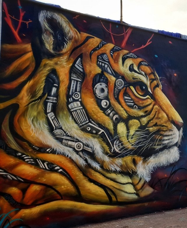 nouatre's tweet photo. #streetart.  #urbanart.  #mural 
By : ??? . https://t.co/gh6UvSNfGo