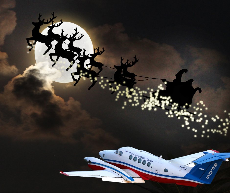 Our Pilots, Doctors, and Nurses see some of the best views flying all over Queensland, but tonight there was something magical in the night sky! 🎅 ✨ #SantaSpotted #ChristmasEve #Santa