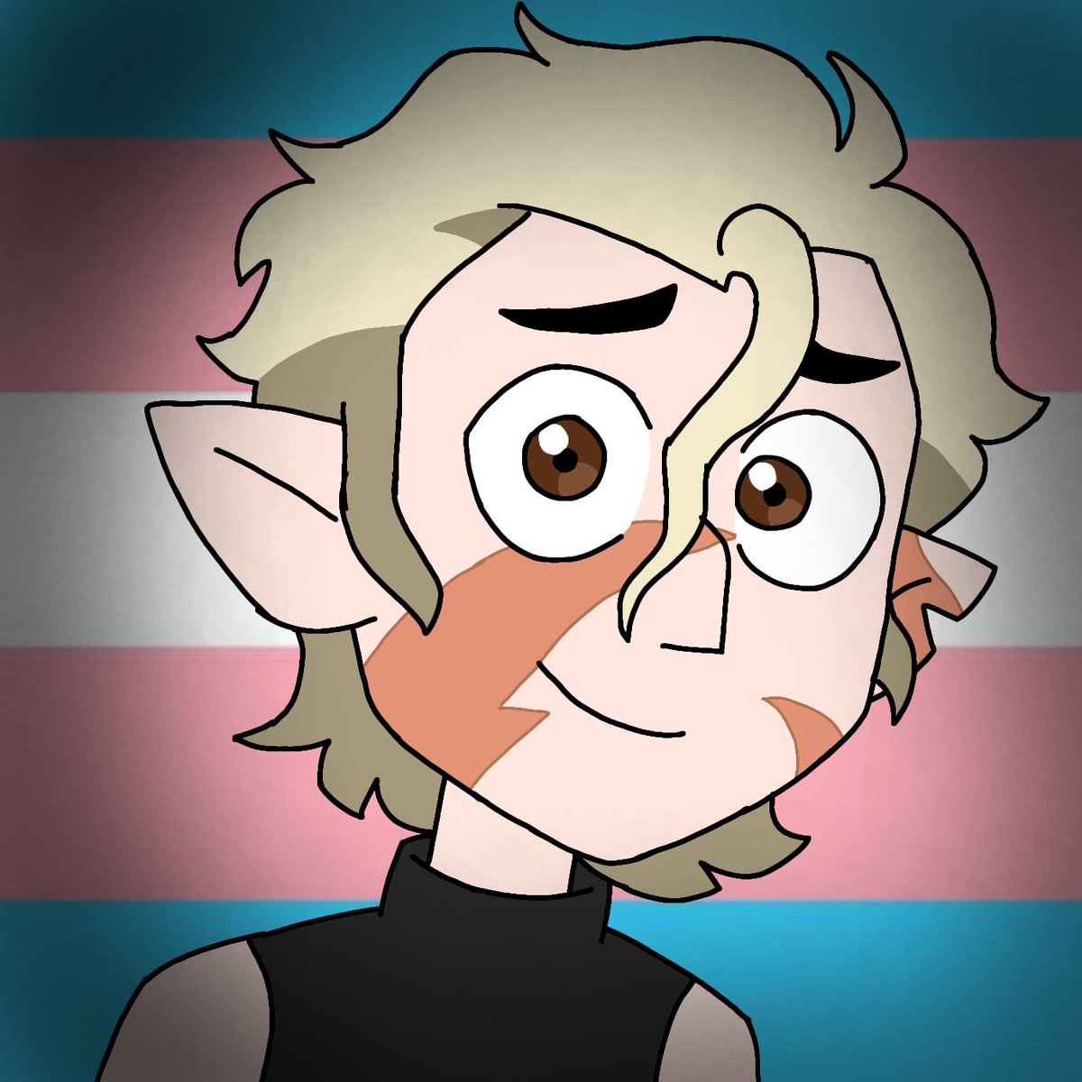 PremierArtz's tweet photo. Haven't really been drawing much..But! Here's Trans Hunter for all of you! 

Also for the huntric comic..it may come out next year. I'm still trying to figure out the details!!

#huntertoh #Transhunter #headcanon #TheOwlHouse #theowlhousefanart #Transfanart https://t.co/8WBfT0QTld