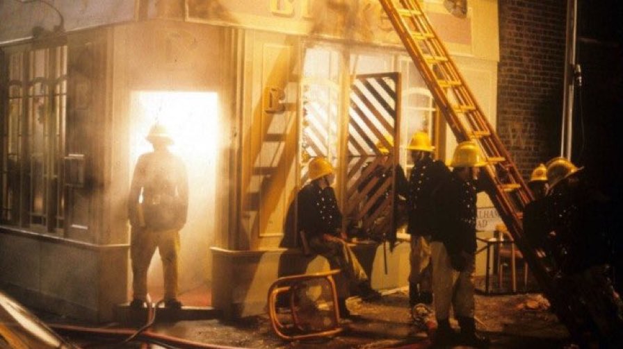 E44Blackwall's tweet photo. Happy Christmas Eve to all of my wonderful followers! This little behind the scenes photo was taken during filming of the only London’s Burning Christmas special ever made #DingDongMerrily #LondonsBurning https://t.co/S0HACqi8lW