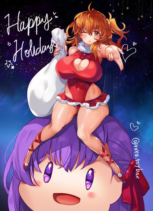 ぐだ子&BBから愛をこめて/クリスマス絵 