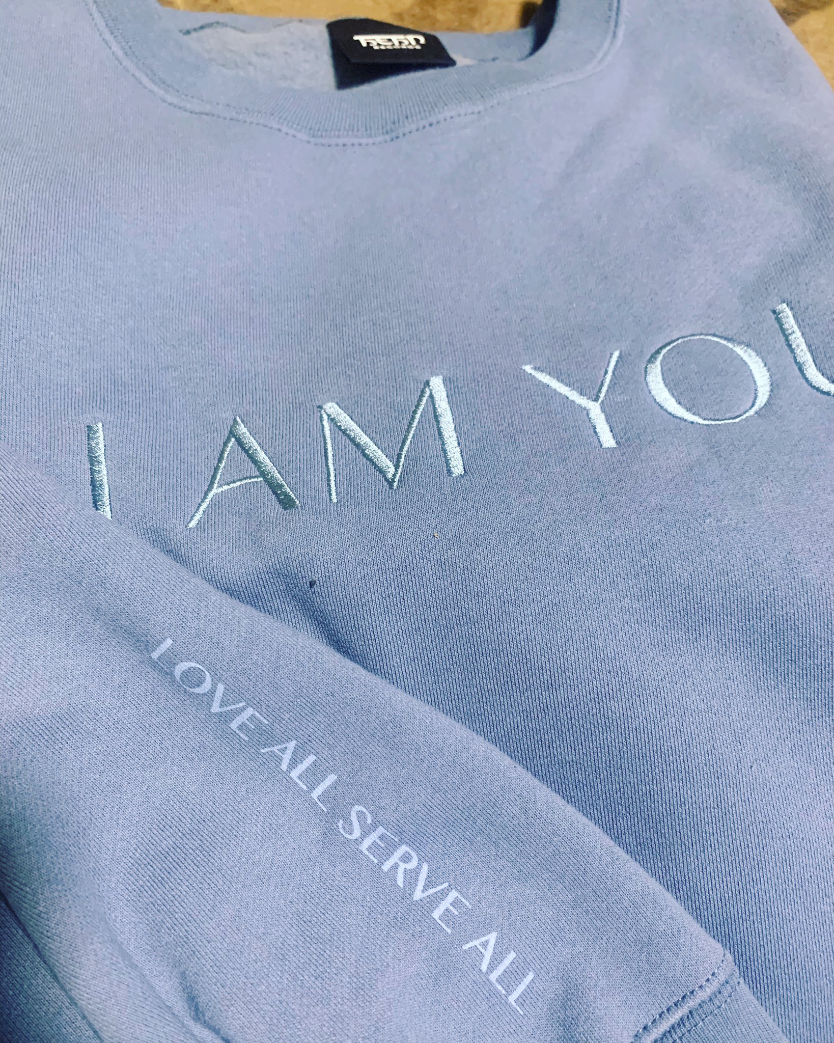 日本製】 藤井風 I スウェットSサイズブルーベージュ YOU AM