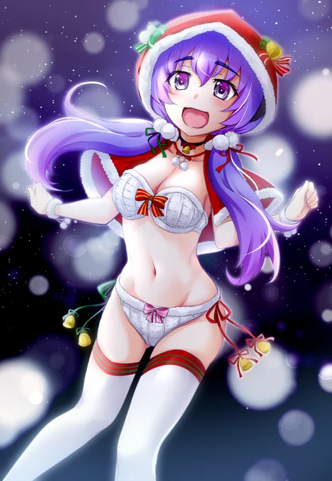 ひぐらし命のサンタ羽入～!メリークリスマス!寒そう～ 