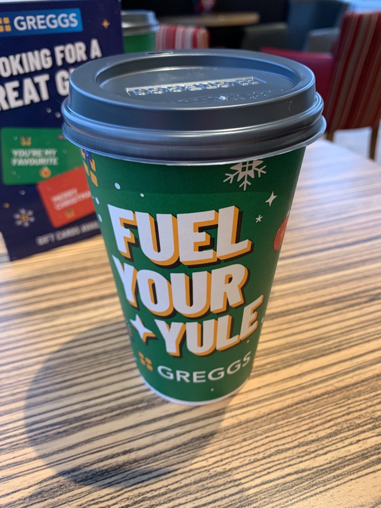 When an ex pupil upgrades your coffee to a large and takes it over to wish you a merry Christmas 🥰 #kindness <a href="/DycePri_Parents/">Dyce Primary School Parent Council</a> @DycePrimary