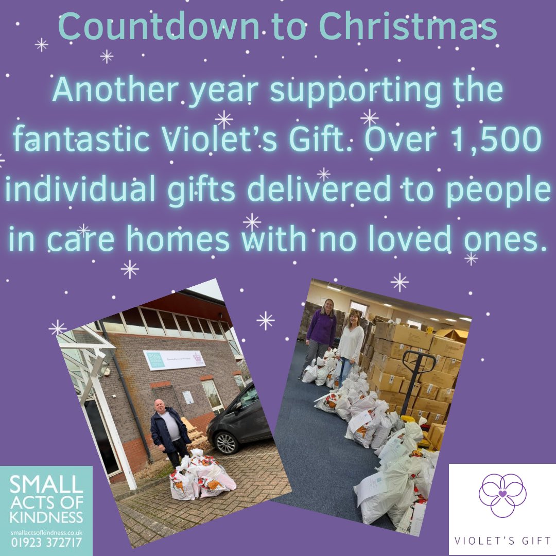 For the last 3 years we have partnered with the wonderful charitable project Violet’s Gift supporting the team as they source, wrap & deliver thousands of Christmas gifts. Their #kindness vision & dedication is why we love working with them 💜
#connectingcommunitieswithkindness