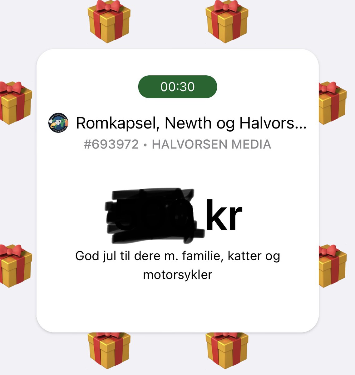 God jul til favorittene i @romkapsel 🎄