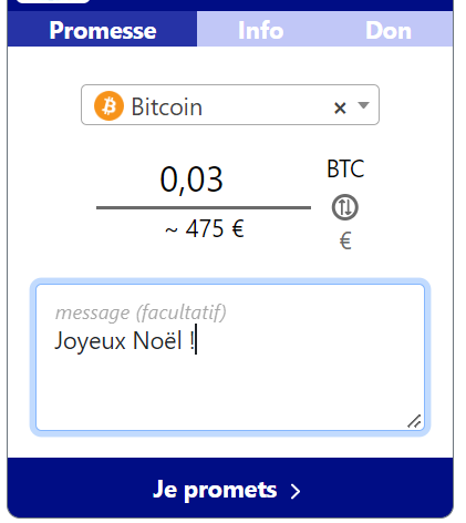 CryptoDephi's tweet photo. Lorsque vous faites un don en cryptos à une association, vous pouvez maintenant ajouter un 💌message💌. Même si votre don est anonyme. https://t.co/jXiFUpy9zq