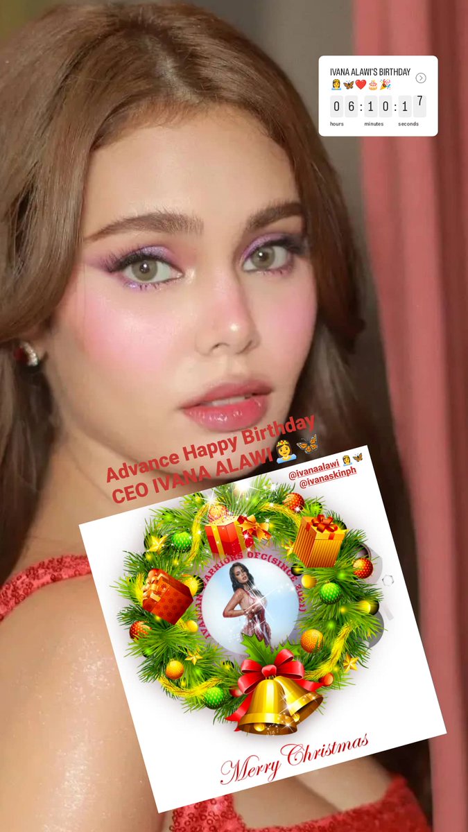 ivaniansOFC's tweet photo. Advance Happy Birthday 
and Merry Christmas❤️
CEO IVANA ALAWI👸🦋
@IvanaAlawi @IvanaSkin
#ivanaalawi #ivanaskin
#loveandsupport https://t.co/oldC2mx81R