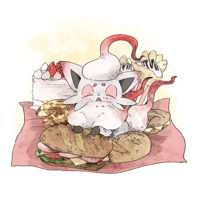 ホリデーなので巨大なご馳走とヒスゾロちゃん早くパルデアで美味しいもの食べような… 