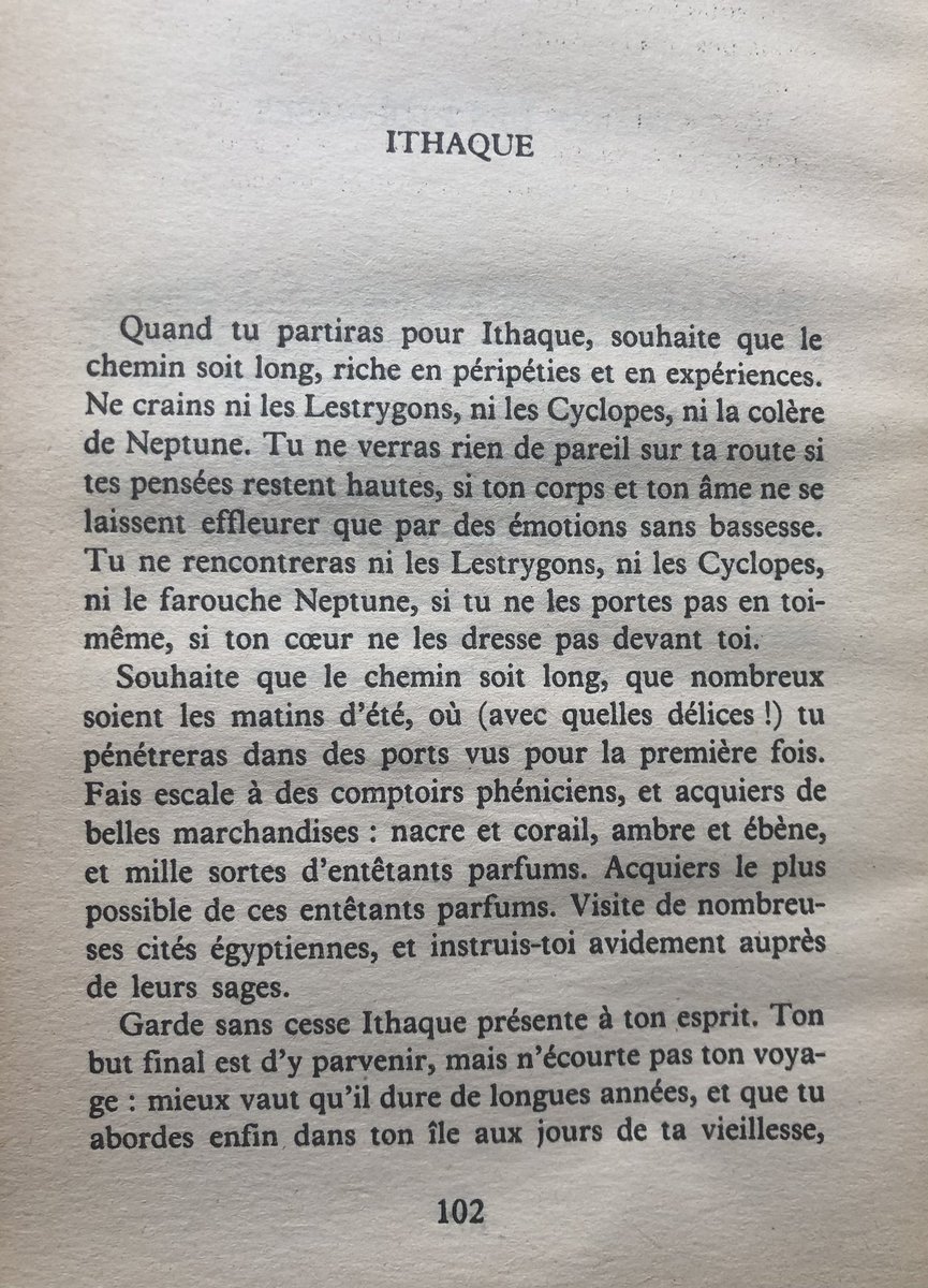 ClaireKhe's tweet photo. @ioannismarcos Merci. Je connaissais seulement la traduction de Marguerite Yourcenar. https://t.co/JKcrrBupNT