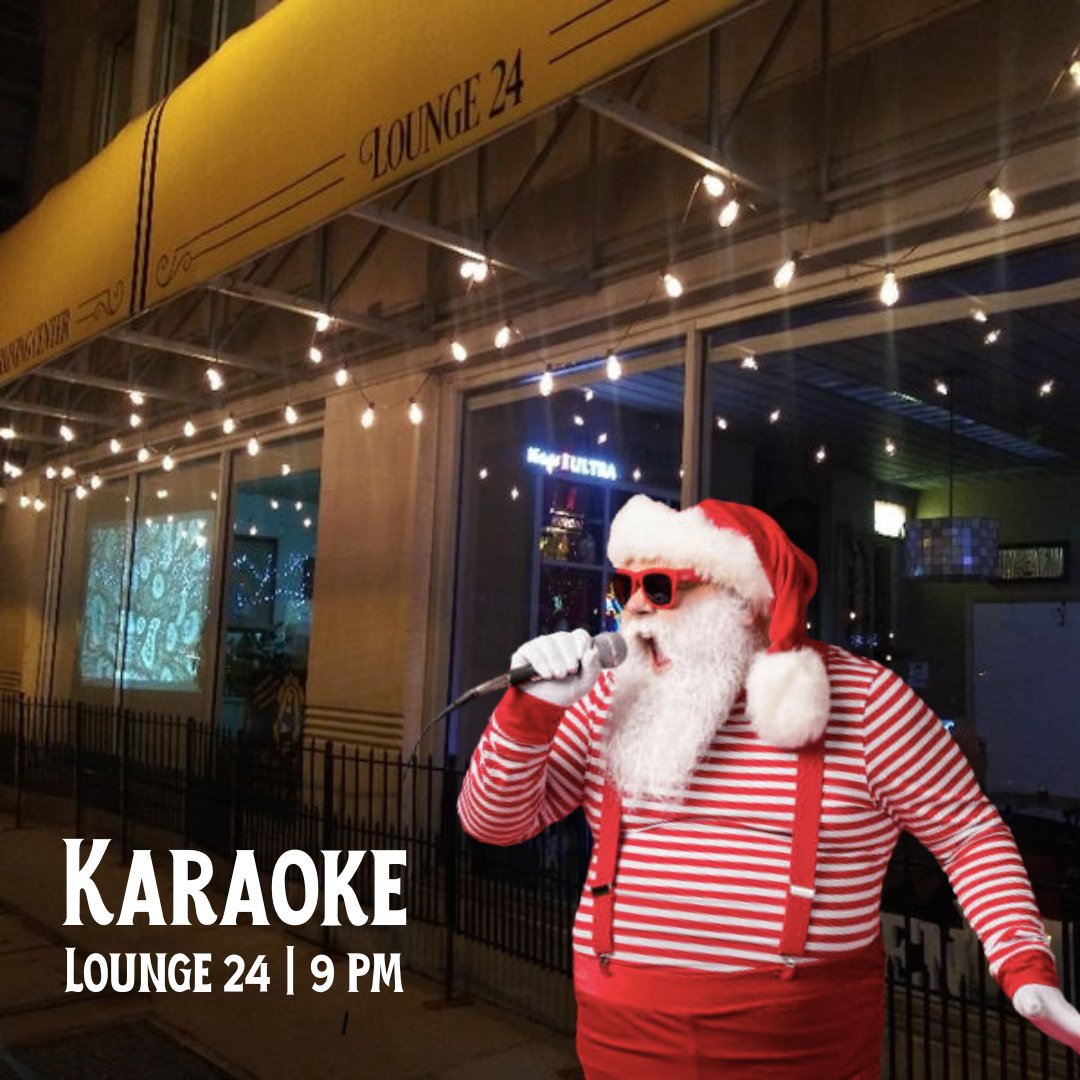 BigDaddyWalker's tweet photo. Belt out your favorite Christmas carols and songs tonight with karaoke at Lounge 24 in Hamilton. DJ LIV8 will be hosting karaoke from 9 pm - midnight. See you there!
#christmaskaraoke #karaoketime #karaokeparty #cincidj #ohiodj #djparty #djlife #djfun #localdj #christmas2022 https://t.co/k1kuWMpZ0u