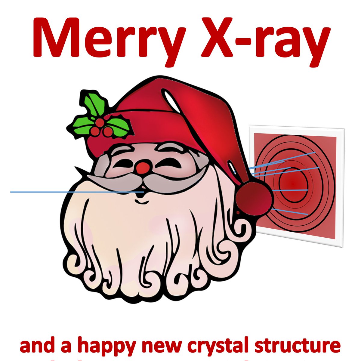 #MerryChristmas to the #crystallographic community.

#xray #xmas #braggyourpattern #crystal #crystalstructure