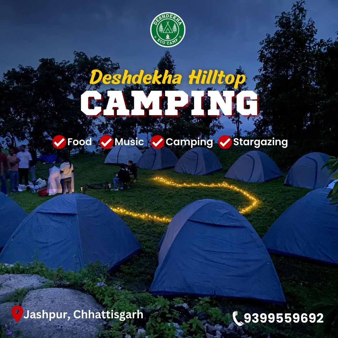 campdeshdekha's tweet photo. Make your camping wish come true at @deshdekhaecocamp

Experience: Stay in tents, delicious food, Music, and Stargazing!

For bookings/enquiries, DM us
Or call on 9399559692
.
.
.
.
.
#deshdekhaecocamp #jashpur #ranchi #sambalpur #jharsugda #sundargarh #ambikapur #mainpat https://t.co/g0un5T1dpT