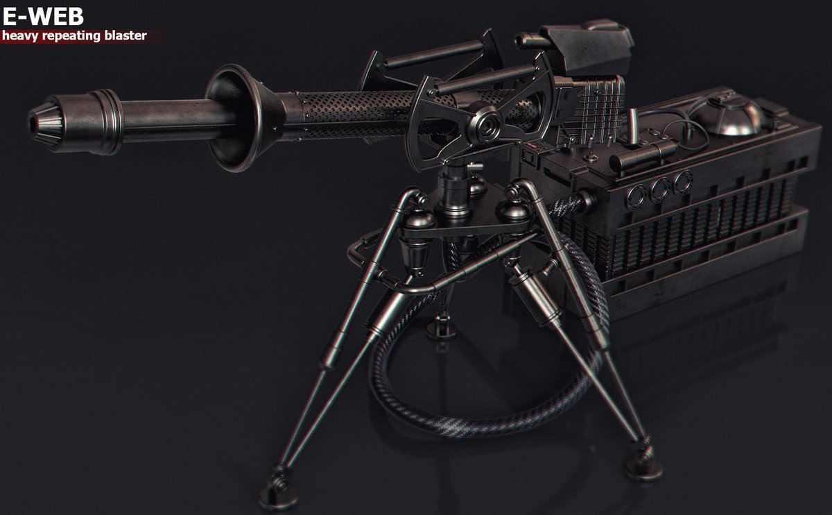 3dspicasso's tweet photo. in https://t.co/2vYfv6yPIM E-WEB CANON. 3d model
#prop #starwars #replica #cosplay  #scalemodel #3d #3dmodeling #EWEB #CANON #blaster https://t.co/nPMLgncYRI