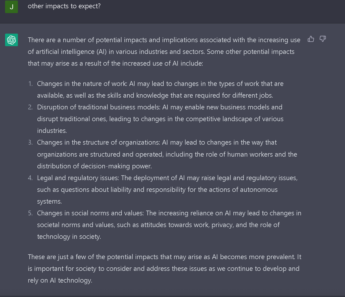Mr_J_Photo's tweet photo. Talking with @OpenAlChat about risks of #AI on the society, see comments for next exchanges about solutions to limit risks, and about #papercliptheory

@elonmusk you're thought about this? https://t.co/x1d4icAH0l