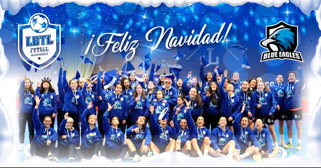 [INSTITUCIONAL] Las chicas de La Boca Te Lía Futsal os desean Feliz Navidad🎅🏻💙🎄 #blueeagles #furiaazul #mareaazul