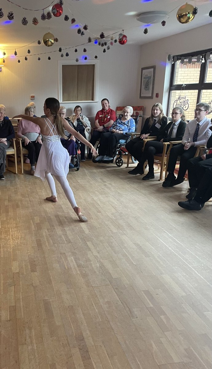 Some photos from our care home Christmas party this week! Our pupils put on a great show with ballroom dancers, singers and musicians! 🎶 They organised this themselves and finished it off with some Christmas carols with everyone joining in 🎄<a href="/Greenfaulds_HS/">Greenfaulds HS</a> #GHSGenerations