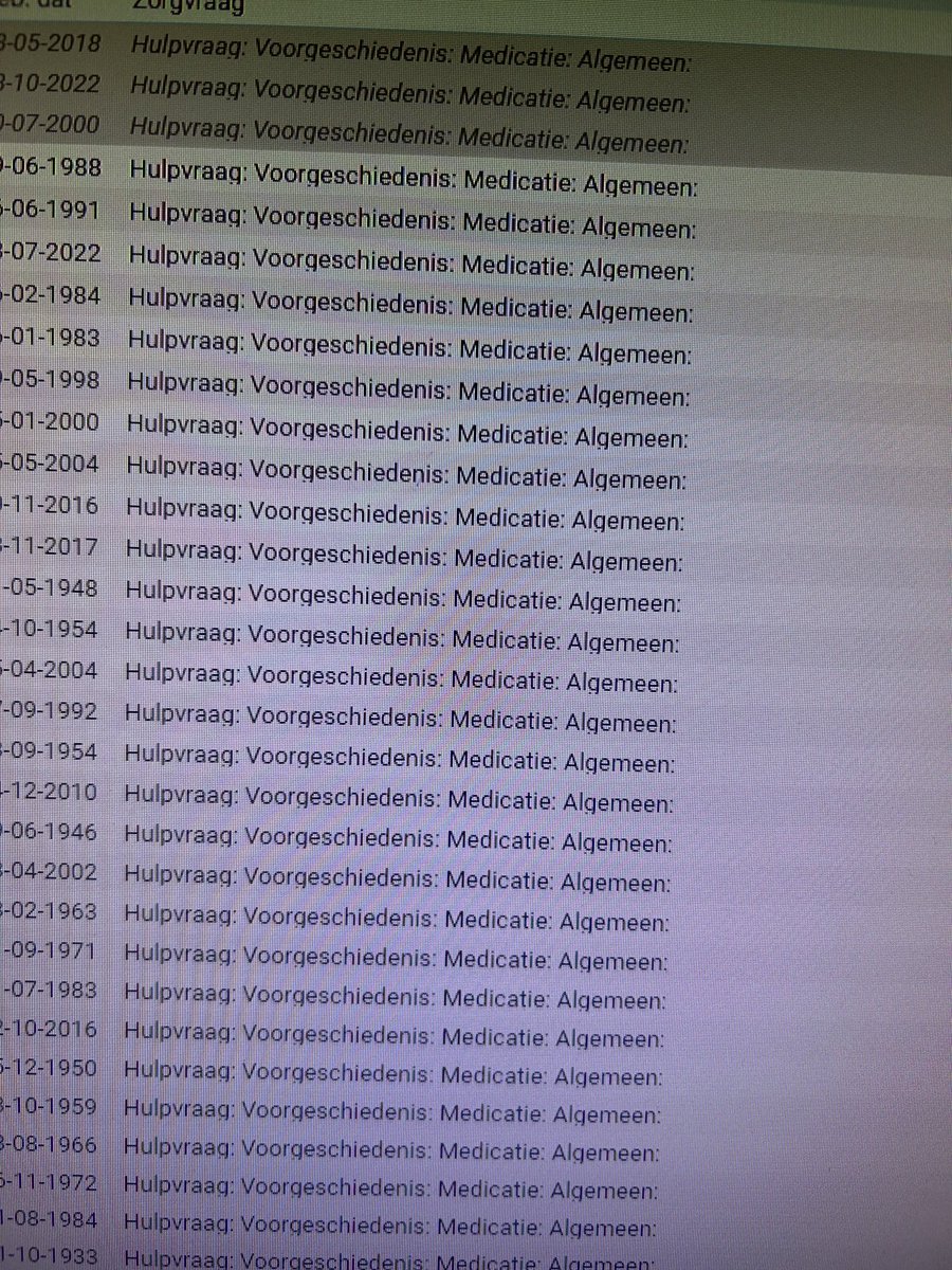 De terugbellijst Niet Spoed van de huisartsenpost, ondanks maximale bezetting. 

Lieve mensen: Iederéén is verkouden en ook wij hebben geen wondermiddel om je daar nog vóór je wintersport of kerstdiner vanaf te helpen.