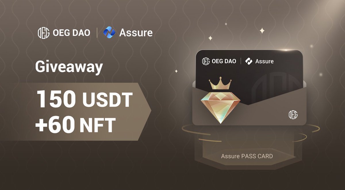 😍😍 #Massive Airdrop With <a href="/Assure_pro/">AScoin Wallet</a>🥳🥳

🏆Prize Pool🏆
$150 USDT + 60 Free NFT 

To Enter 👇
✅Follow @DAOOEG &amp; <a href="/Assure_pro/">AScoin Wallet</a>
✅❤,RT &amp; Tag 3 Friend
✅FINISH Gleam : wn.nr/FT5x2D

⏰30th Dec.
#Airdrop #FreeToken #assure #USDT #ReferAndEarn #FCFS #NFT