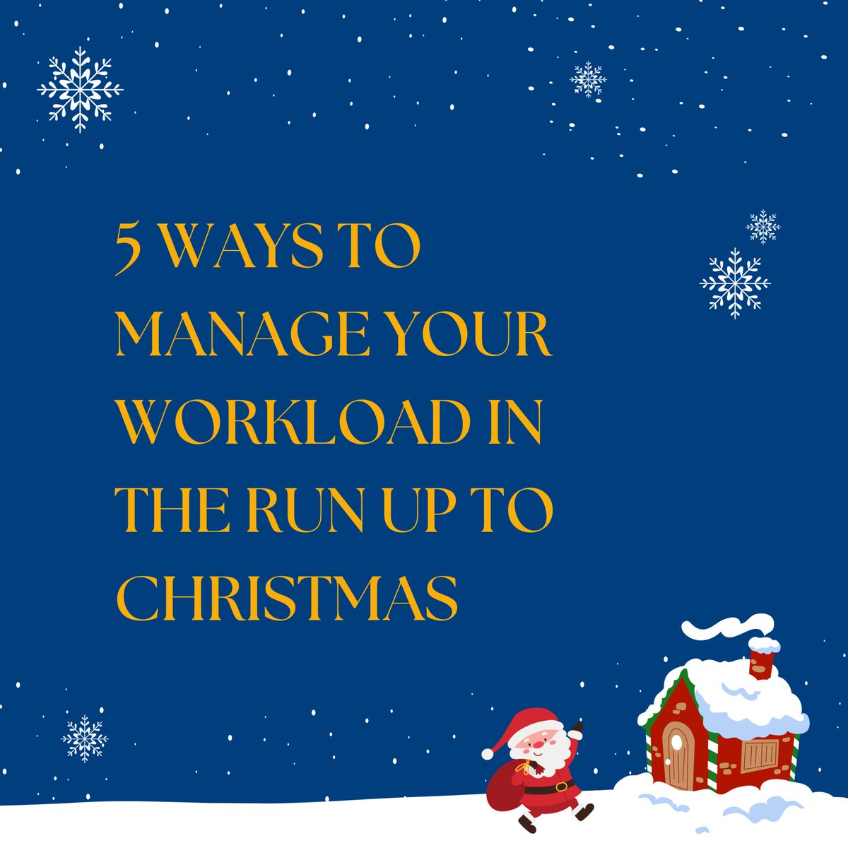 🎄 | Christmas time always creeps around faster than expected, the month of December seems to come and go in the blink of an eye.

Here are 5 ways to manage your workload in the run-up to Christmas.

bit.ly/3hM5dxr