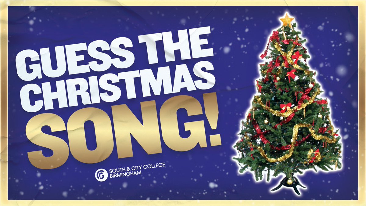 Are friends & family visiting you during the break? 

Why not get them to play our Guess the Christmas song festive game this year? (Hey, maybe your dog or cat might even be interested?!)  

🎄youtu.be/fDmxfB-05VU  

#SouthandCityCollege #DoMore #Christmas #Birmingham