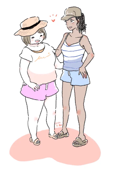 あまりに寒いので夏を懐かしもうと思う #過去絵 