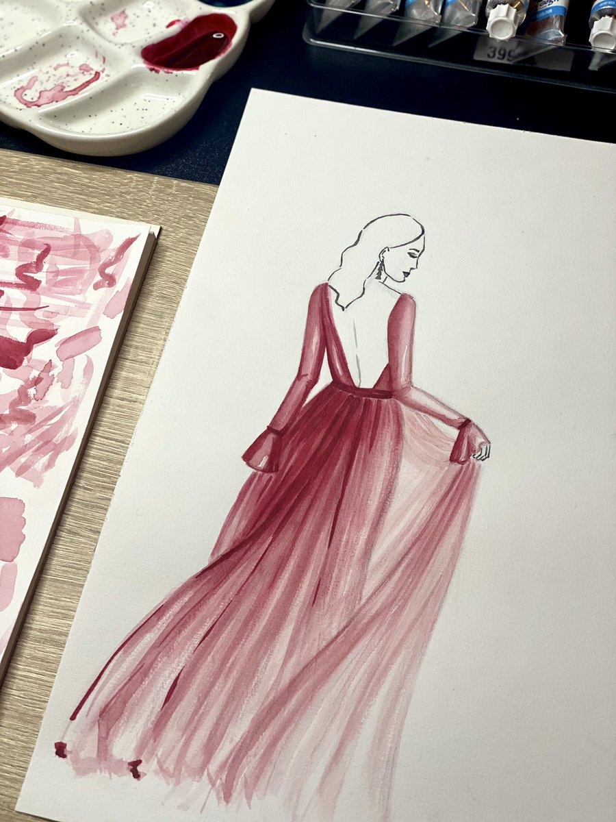 Merry Christmas ✨

#fashionillustration #watercolor #art