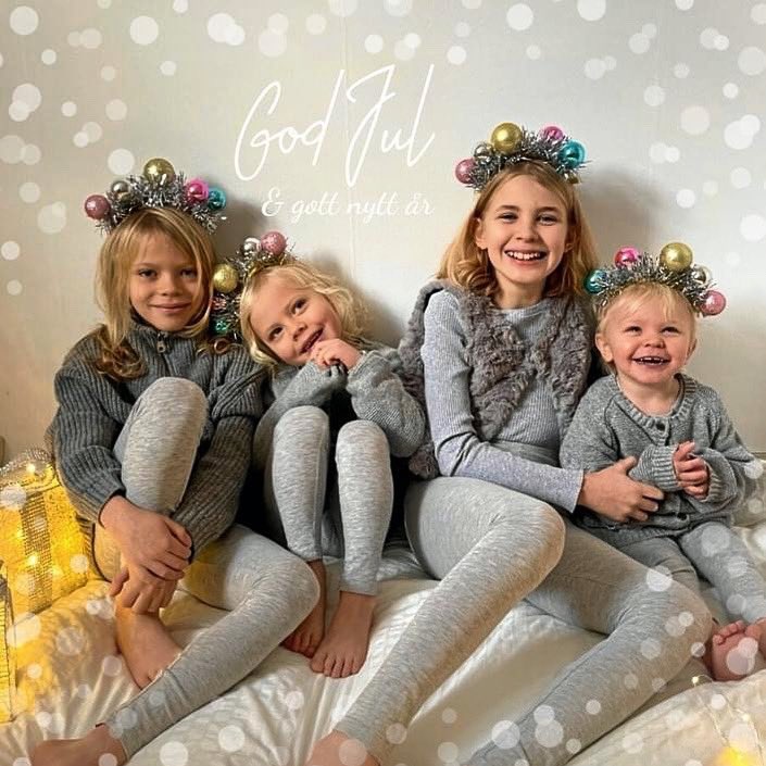God jul från mina barn.