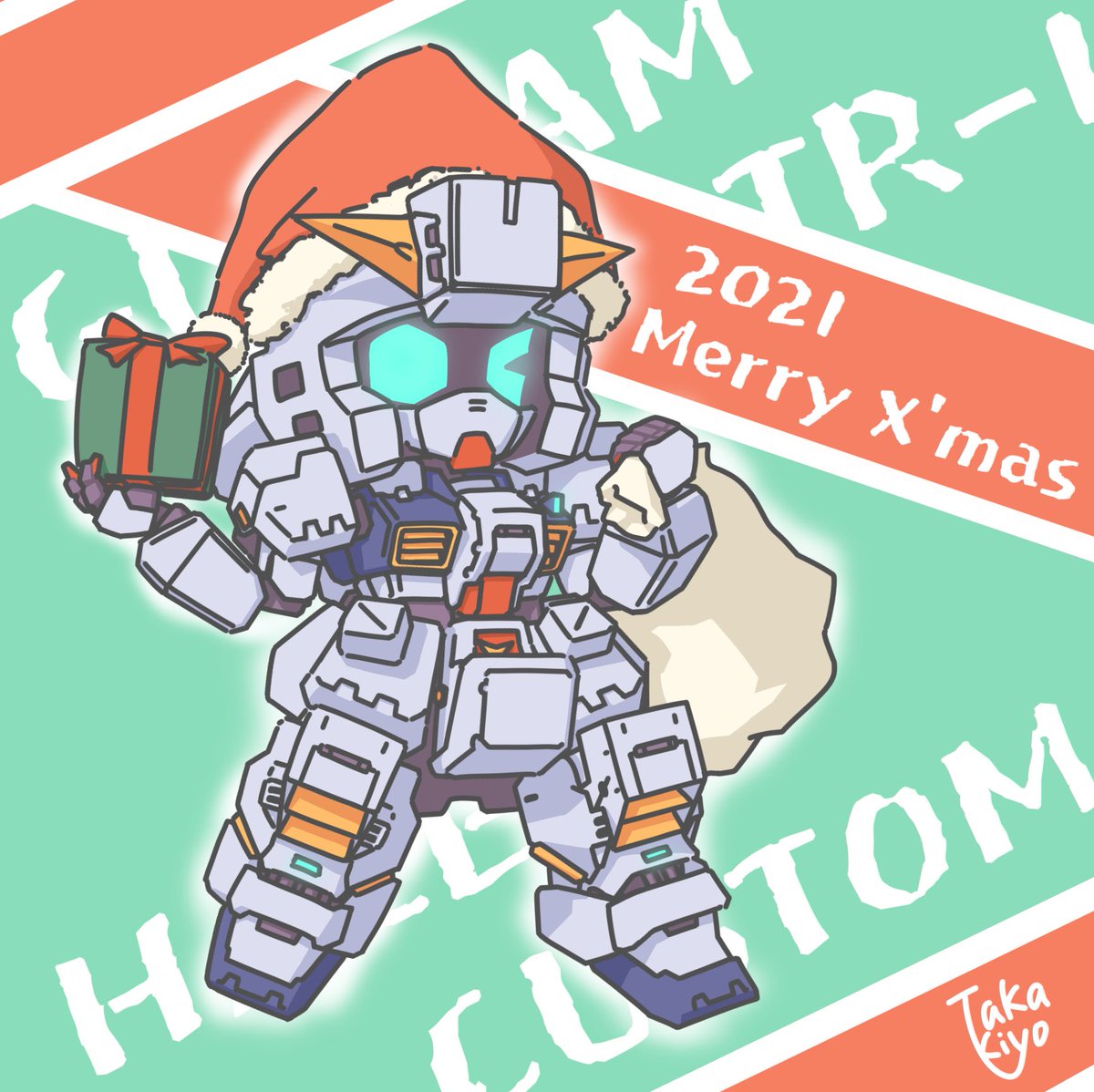 「これは去年のクリスマスに描いたヘイズルちゃん 」|Takakiyoのイラスト