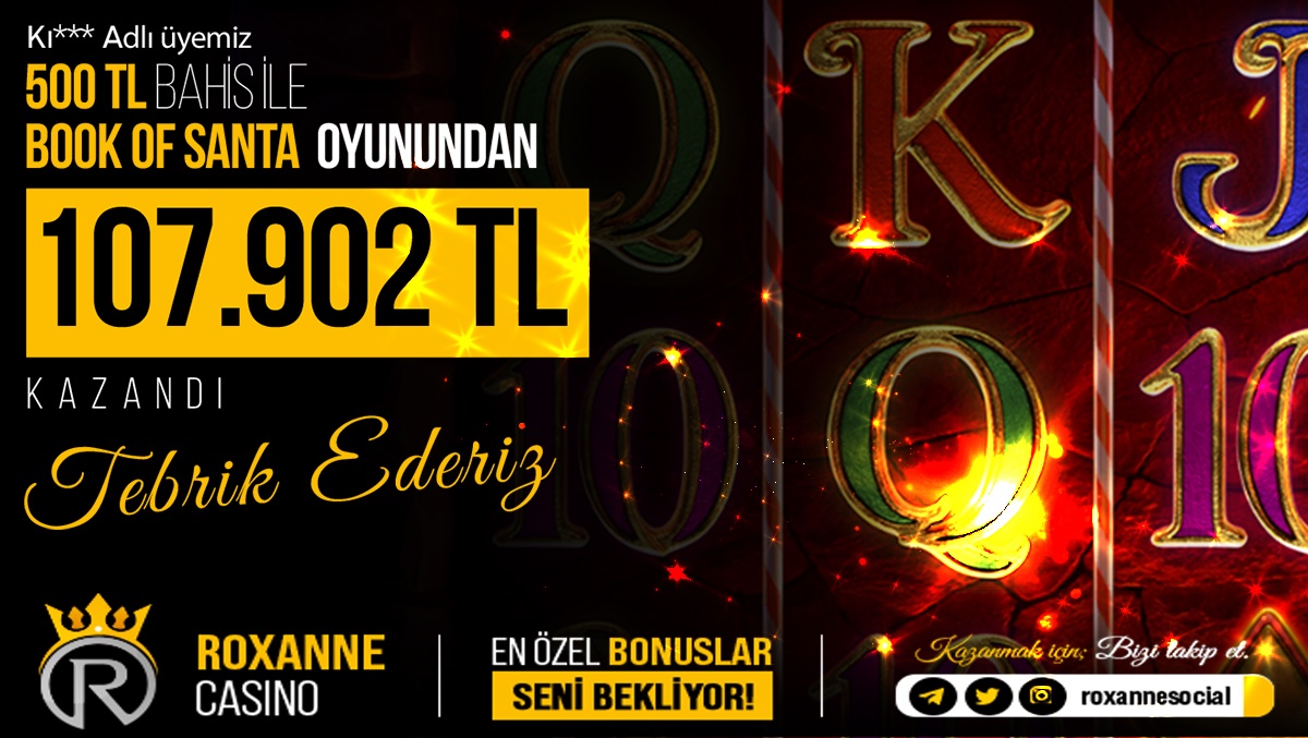 RoxanneSocial's tweet photo. YENİ YILA GİRMEDEN SİZLERİ ZENGİN EDECEK BİR OYUN İLE ROXANNE YİNE YANINIZDA🎄🎊

BOOK OF SANTA oyununda çevirdikçe paranı katla yeni yıla mutlu gir🎰💸💸

#santa #casino #slot #pragmaticplay https://t.co/MQdkIuypBg