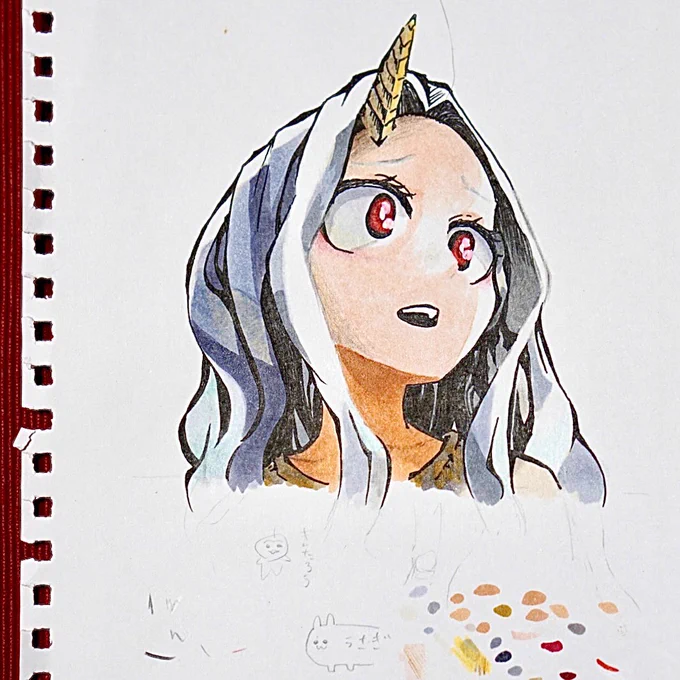 12歳、百均のコピックもどきを買い込んできて落書きするの楽しそうなんですけど、普通にうまいのでビビる。 