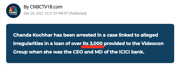 pzdk's tweet photo. @CNBCTV18News @CNBCTV18Live Are you sure that she and her husband have been arrested over Rs 3000? https://t.co/pSJeWCS4KU