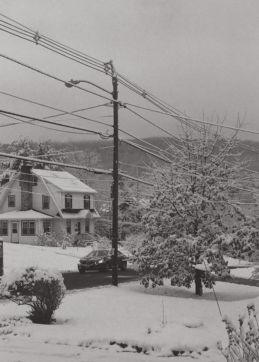 Snow and grainy film. Minolta X-700, 50mm 1.8, Ilford HP5. #filmphotography #photography
