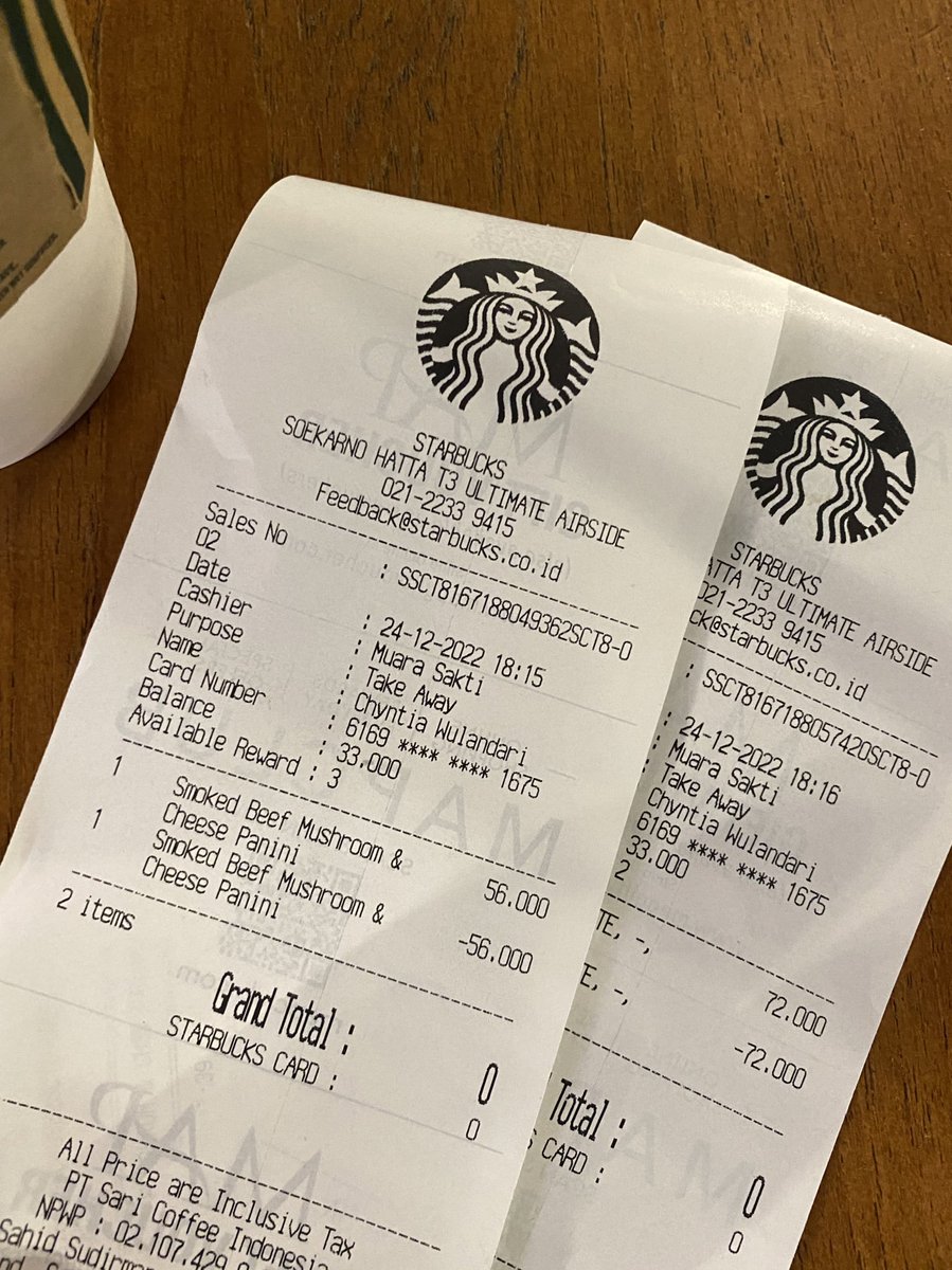 chyntiawp's tweet photo. Ga apa delay, yg penting asupannya Rp.0
This is one of the reasons why I luv sbux🫶 https://t.co/pfZjHjzZ74
