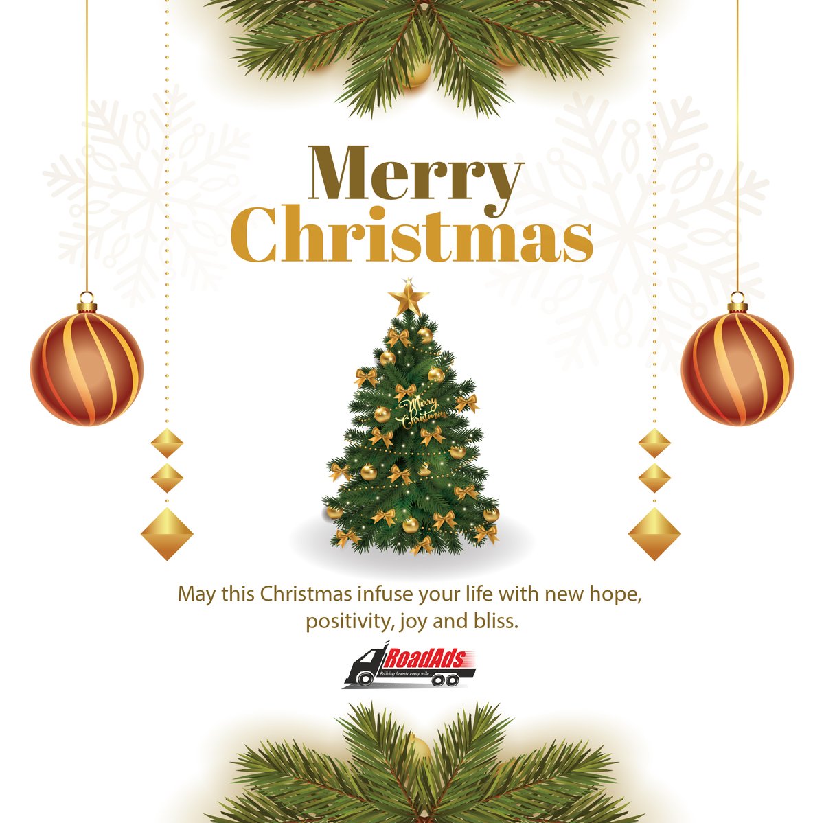 RoadAds_'s tweet photo. May this Christmas infuse your life with new hope, positivity, joy, and bliss.

#christmas #xmas #xmas2022 #25dec2022 #celebrations🎉 #festival #festivalseason #christmastree https://t.co/pISGw9HfbO