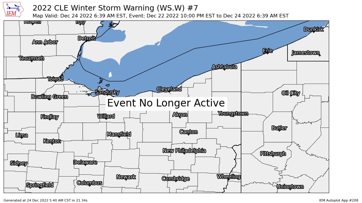 Dynamic Weather Agency LLC. Ohio on Twitter "CLE cancels Winter Storm
