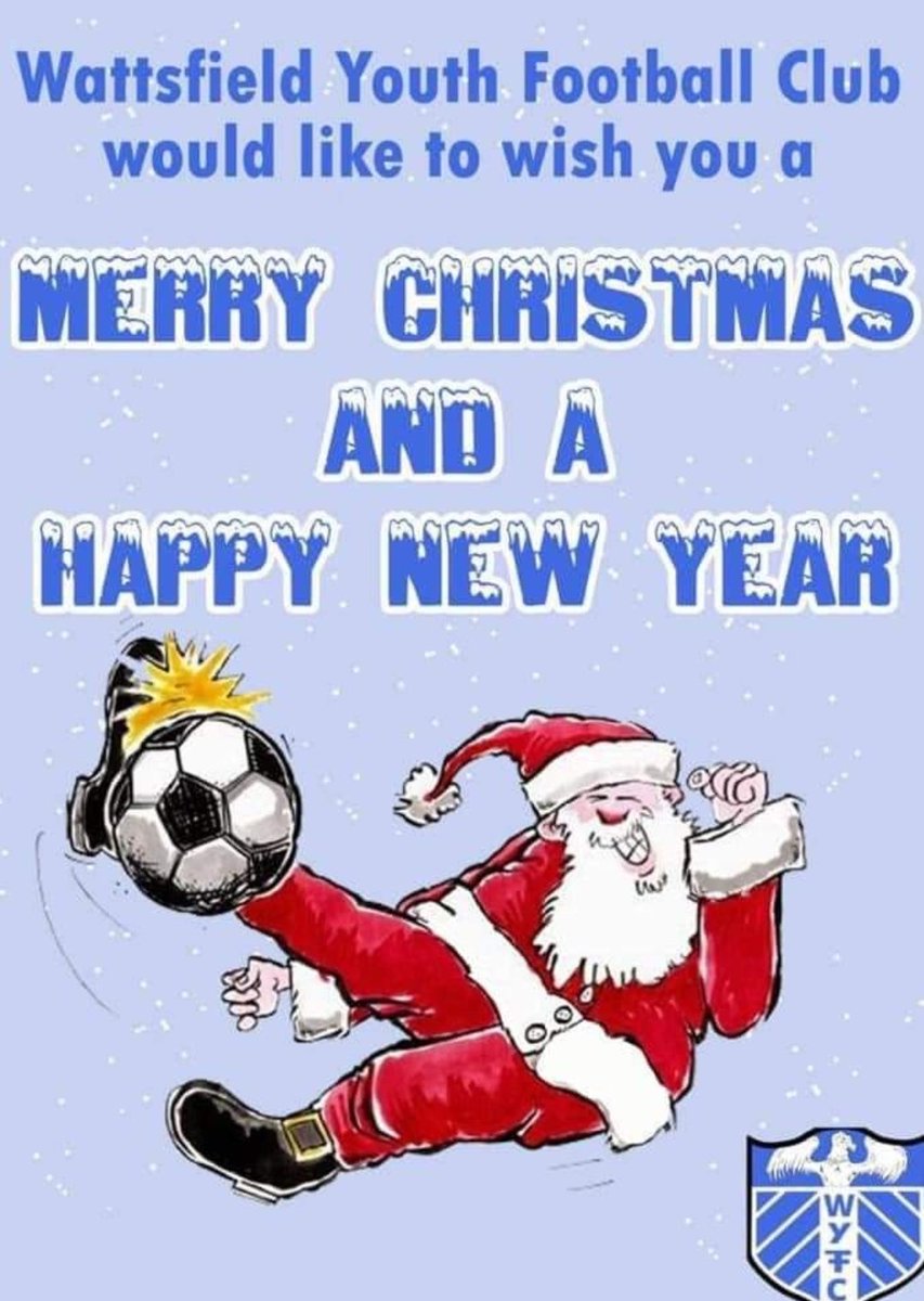 🎄🎅 Merry Christmas and happy new year to all everyone involved with WattsfieldYFC and thanks to everyone for liking and sharing our posts. All the best and we'll cya in 2023 ⚽️💙