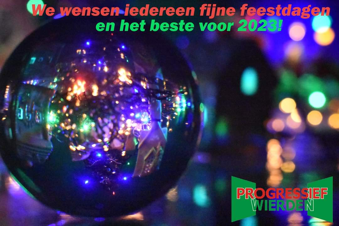 Namens iedereen bij Progressief Wierden: hele fijne kerstdagen🎄 en alle goeds voor 2023!🌟