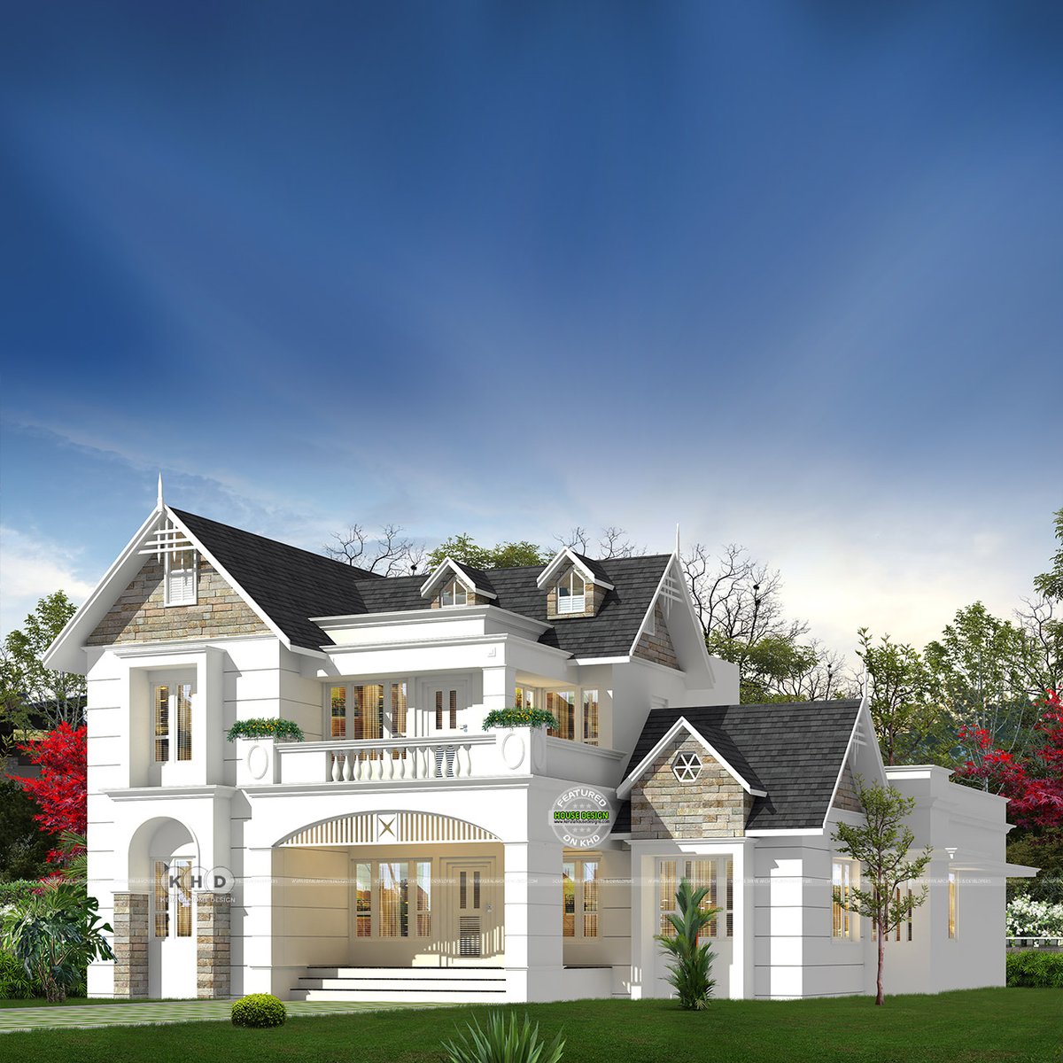 keralahomeplan's tweet photo. European model 4 bedroom sloping roof house
https://t.co/4Kne0Oxz7Z

Square feet details
Ground floor area : 1800 sq. ft.
First floor area : 900 sq. ft.
Total area : 2700 sq. ft.

#house #design #architecture #3drendering #European #slopingroof #Cochin #Kerala #homedesign https://t.co/4q834QPo1t
