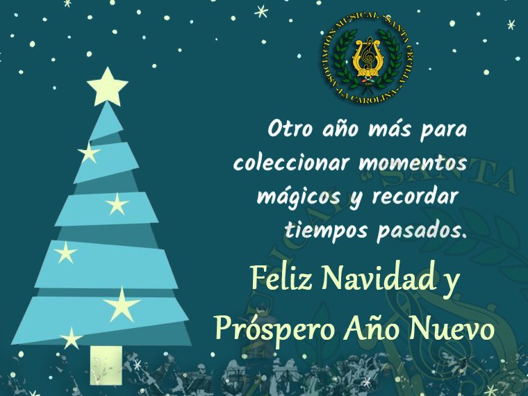 ✨ La Navidad es la Esperanza de los años por venir, con todos los posibles e imaginarios logros ✨

¡Os deseamos a todos unas Felices Fiestas!

#lamúsicadesantacecilia🎷🎺