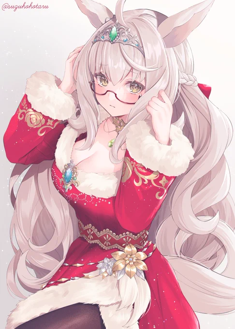 冬毛もふもふビワハヤヒデ🎅🎄🌟
 #ウマ娘 