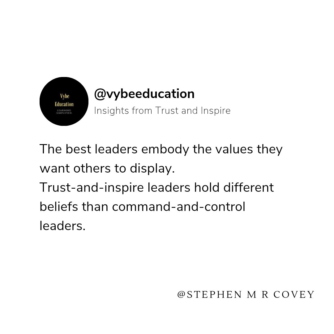vybeeducation's tweet photo. #Insights from #TrustAndInspire 
Teams need trustworthy, inspirational leadership. https://t.co/8BLXoLE6sl