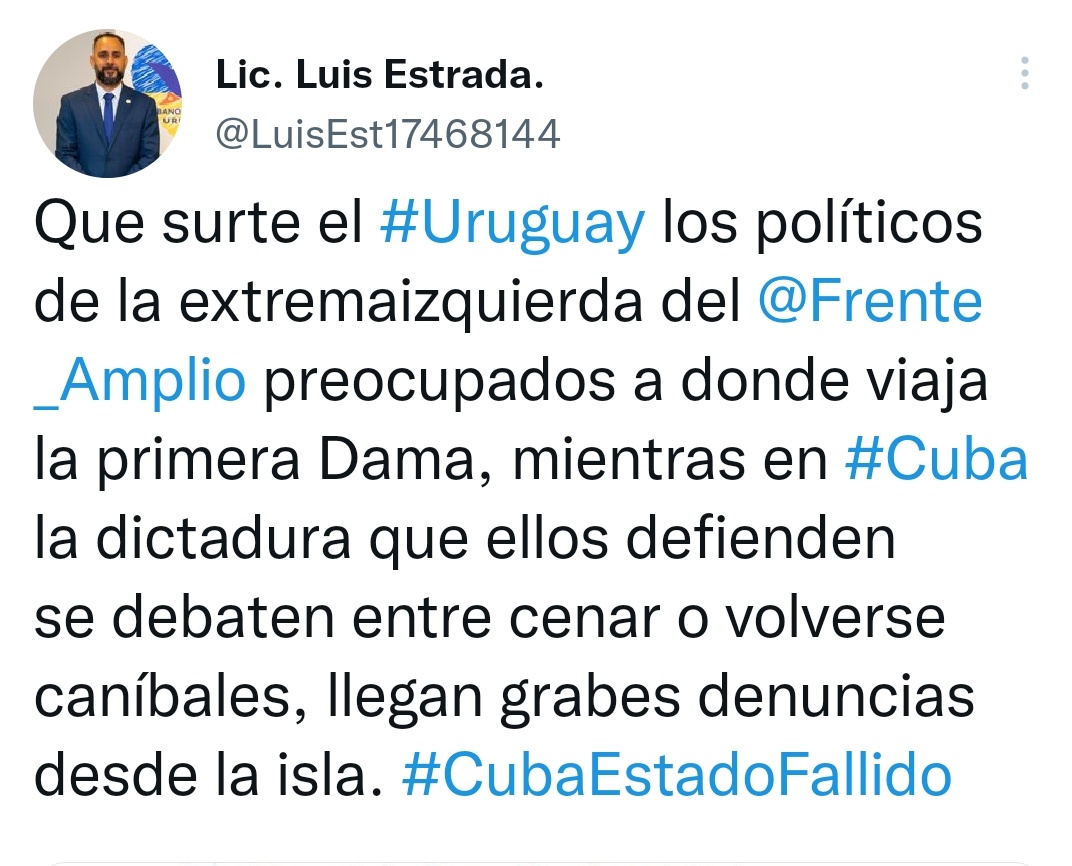 fionalapri's tweet photo. Con cada twit de este artrópodo,queda más evidente que su " licenciatura en educación" no fue más que la asistencia a un taller de la UCU de 3 hs. Y faltó a las 2 primeras de gramática. Gagagagagaga
#Surte
#Grabes https://t.co/f7KnIOFKbm