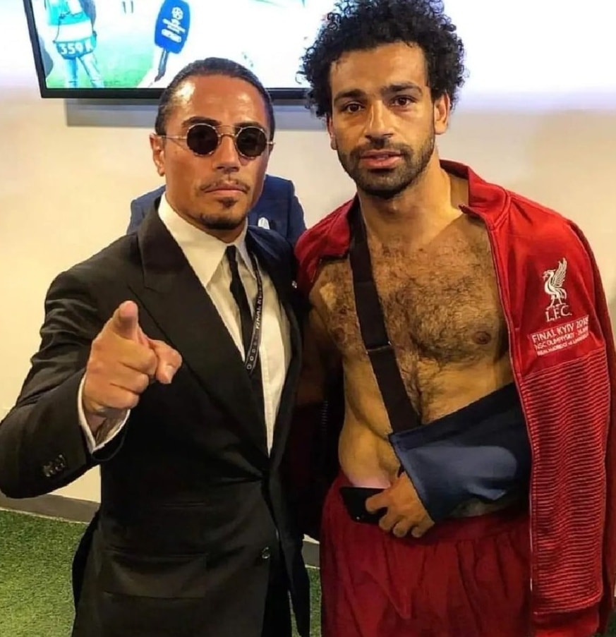 sportbible's tweet photo. Salt Bae gatecrashing the World Cup final wasn’t even the worst thing he’s ever done in a major final https://t.co/fOKyCBADnw
