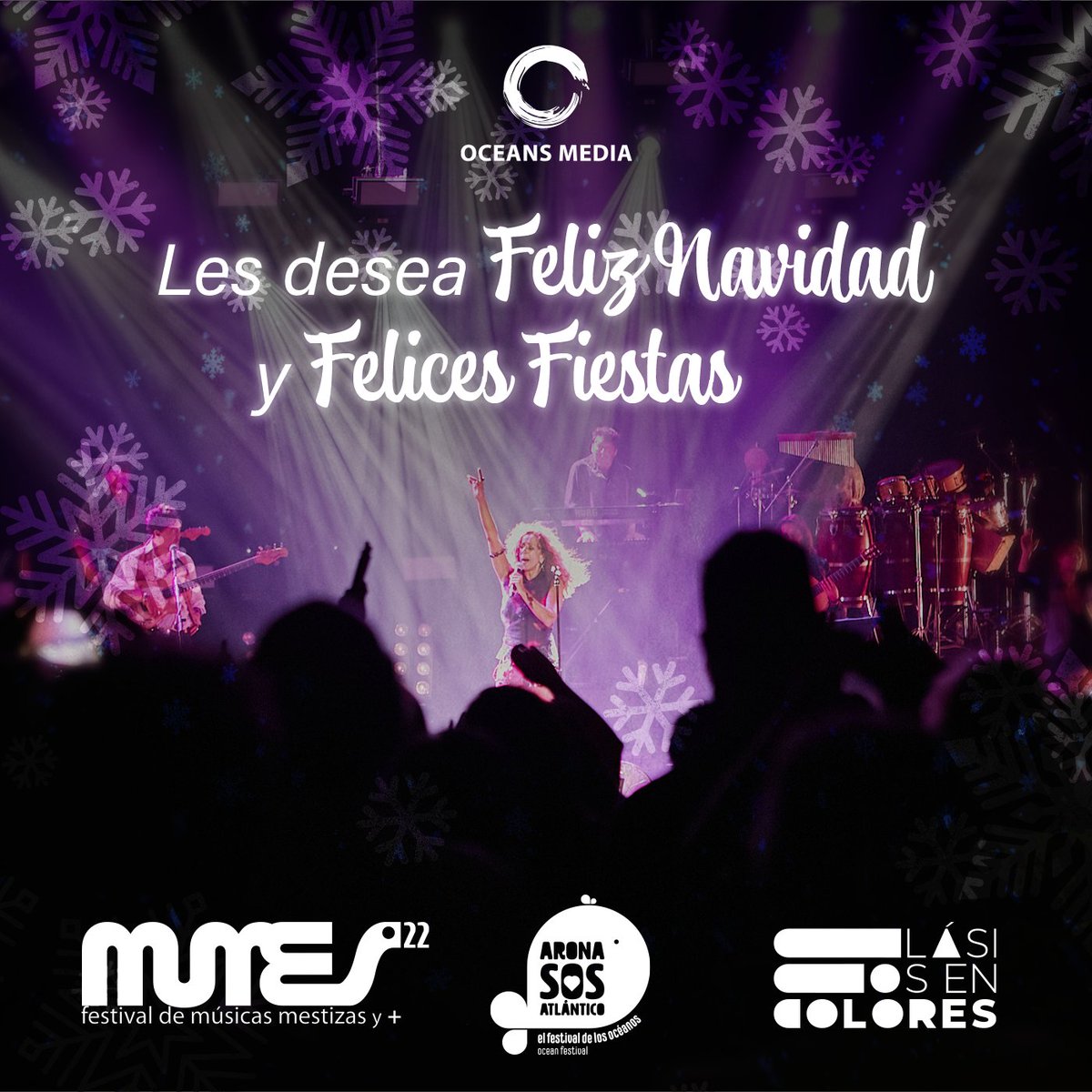 SOSAtlantico's tweet photo. Oceans Media les desea una Feliz Navidad y unas Felices Fiestas 🎄 Por muchos más años compartiendo Festivales con ustedes 🙌🏻🤩

#OceansMedia #FestivalMUMES #Arona #AronaSOSAtlántico #Tenerife #ClasicosEnColores #AlfredoKraus #FestivalDeMusica #FestivalSostenible #Festival https://t.co/qiRaKliobk